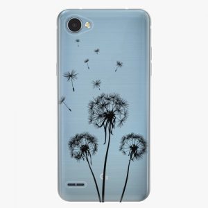 Plastový kryt iSaprio - Three Dandelions - black - LG Q6