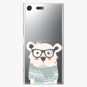 Plastový kryt iSaprio - Bear with Scarf - Sony Xperia XZ Premium
