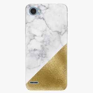 Plastový kryt iSaprio - Gold and WH Marble - LG Q6