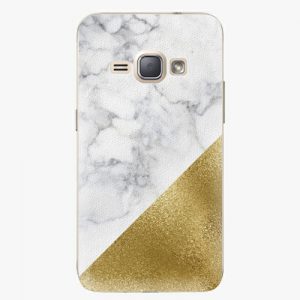 Plastový kryt iSaprio - Gold and WH Marble - Samsung Galaxy J1 2016