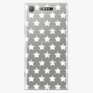 Plastový kryt iSaprio - Stars Pattern - white - Sony Xperia XZ1
