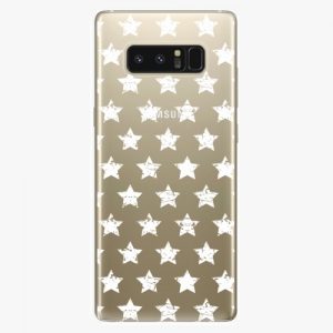 Plastový kryt iSaprio - Stars Pattern - white - Samsung Galaxy Note 8