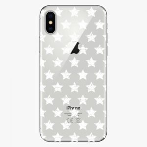 Plastový kryt iSaprio - Stars Pattern - white - iPhone X