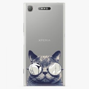 Plastový kryt iSaprio - Crazy Cat 01 - Sony Xperia XZ1