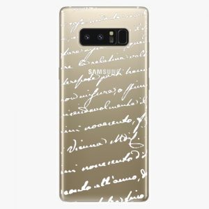Plastový kryt iSaprio - Handwriting 01 - white - Samsung Galaxy Note 8