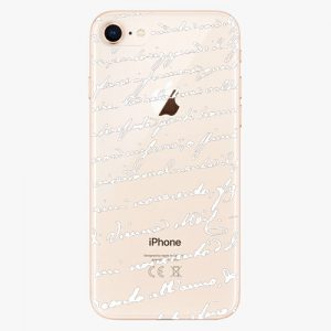 Plastový kryt iSaprio - Handwriting 01 - white - iPhone 8