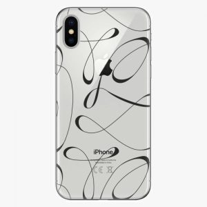 Plastový kryt iSaprio - Fancy - black - iPhone X