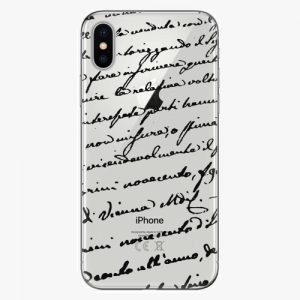 Plastový kryt iSaprio - Handwriting 01 - black - iPhone X