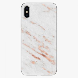 Plastový kryt iSaprio - Rose Gold Marble - iPhone X