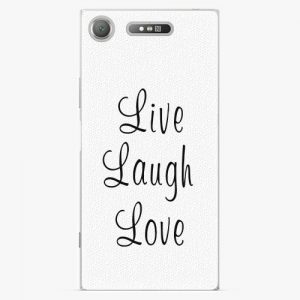 Plastový kryt iSaprio - Live Laugh Love - Sony Xperia XZ1