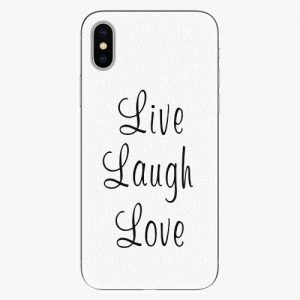 Plastový kryt iSaprio - Live Laugh Love - iPhone X