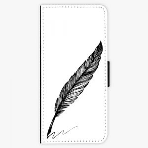 Flipové pouzdro iSaprio - Writing By Feather - black - Samsung Galaxy Note 8