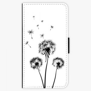 Flipové pouzdro iSaprio - Three Dandelions - black - Huawei P10 Plus