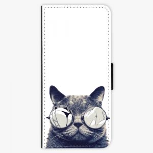 Flipové pouzdro iSaprio - Crazy Cat 01 - Samsung Galaxy Note 8