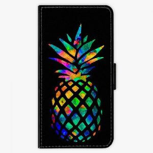 Flipové pouzdro iSaprio - Rainbow Pineapple - Sony Xperia XZ