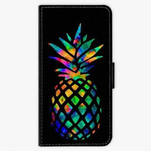 Flipové pouzdro iSaprio - Rainbow Pineapple - iPhone 7 Plus