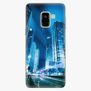 Plastový kryt iSaprio - Night City Blue - Samsung Galaxy A8 2018