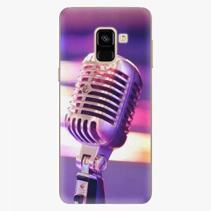 Plastový kryt iSaprio - Vintage Microphone - Samsung Galaxy A8 2018