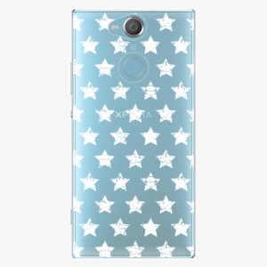 Plastový kryt iSaprio - Stars Pattern - white - Sony Xperia XA2