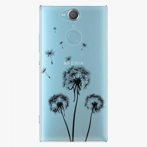 Plastový kryt iSaprio - Three Dandelions - black - Sony Xperia XA2