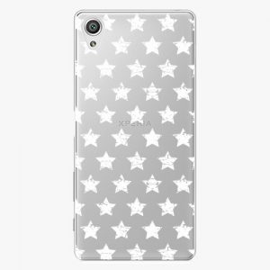 Plastový kryt iSaprio - Stars Pattern - white - Sony Xperia X