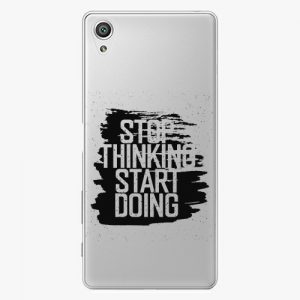 Plastový kryt iSaprio - Start Doing - black - Sony Xperia X