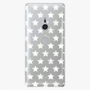 Plastový kryt iSaprio - Stars Pattern - white - Sony Xperia XZ2