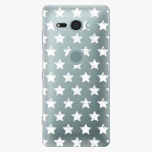 Plastový kryt iSaprio - Stars Pattern - white - Sony Xperia XZ2 Compact