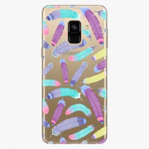 Plastový kryt iSaprio - Feather Pattern 01 - Samsung Galaxy A8 2018