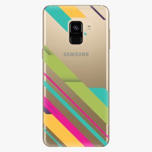 Plastový kryt iSaprio - Color Stripes 03 - Samsung Galaxy A8 2018