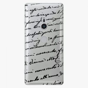 Plastový kryt iSaprio - Handwriting 01 - black - Sony Xperia XZ2
