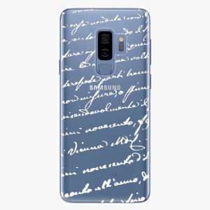 Plastový kryt iSaprio - Handwriting 01 - white - Samsung Galaxy S9 Plus