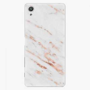 Plastový kryt iSaprio - Rose Gold Marble - Sony Xperia X
