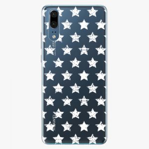 Plastový kryt iSaprio - Stars Pattern - white - Huawei P20