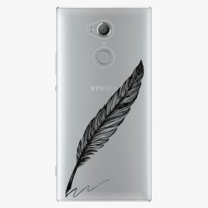 Plastový kryt iSaprio - Writing By Feather - black - Sony Xperia XA2 Ultra