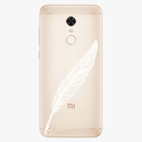 Plastový kryt iSaprio - Writing By Feather - white - Xiaomi Redmi 5 Plus Plastový kryt iSaprio - Writing By Feather - white - Xiaomi Redmi 5 Plus