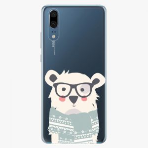 Plastový kryt iSaprio - Bear with Scarf - Huawei P20