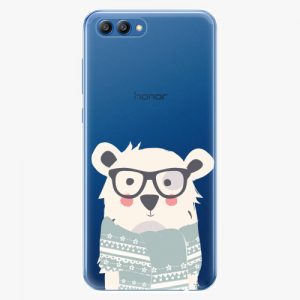 Plastový kryt iSaprio - Bear with Scarf - Huawei Honor View 10