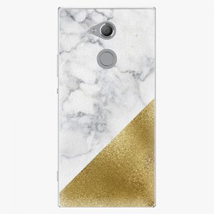 Plastový kryt iSaprio - Gold and WH Marble - Sony Xperia XA2 Ultra