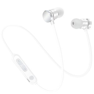 Bezdrátová sluchátka X3 Magnetic s mikrofonem - bílá