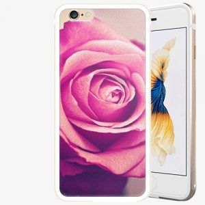 Plastový kryt iSaprio - Pink Rose - iPhone 6/6S - Gold