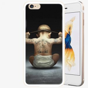 Plastový kryt iSaprio - Crazy Baby - iPhone 6/6S - Gold