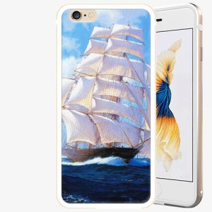 Plastový kryt iSaprio - Sailing Boat - iPhone 6/6S - Gold