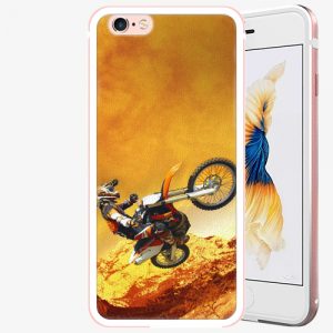 Plastový kryt iSaprio - Motocross - iPhone 6 Plus/6S Plus - Rose Gold