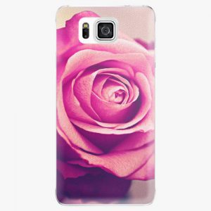 Plastový kryt iSaprio - Pink Rose - Samsung Galaxy Alpha