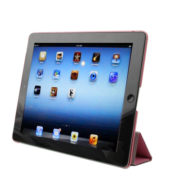 Kožený kryt / pouzdro Smart Cover pro iPad 2 / 3 / 4 růžový