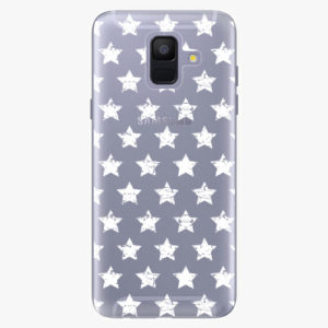 Plastový kryt iSaprio - Stars Pattern - white - Samsung Galaxy A6