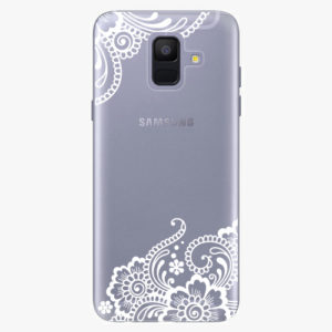 Plastový kryt iSaprio - White Lace 02 - Samsung Galaxy A6