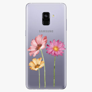 Plastový kryt iSaprio - Three Flowers - Samsung Galaxy A8 Plus