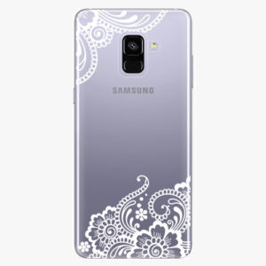 Plastový kryt iSaprio - White Lace 02 - Samsung Galaxy A8 Plus